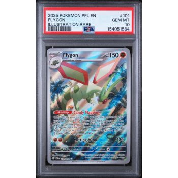 Flygon #101 - Phantasmal Flames 2025 - Illustration Rare - PSA 10 GEM MINT - English