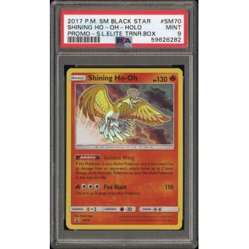 SHINING HO-OH - SM BLACK STAR PROMO - ENGLISH 2017 - #SM70 - PSA MINT 9 - POKEMON GRADED CARD
