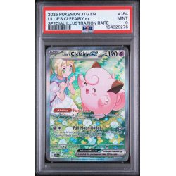 LILLIE”S CLEFAIRY EX - JOURNEY TOGETHER - ENGLISH 2025 - #184 - PSA MINT 9 - POKEMON GRADED CARD