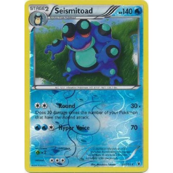Seismitoad (Noble Victories 24/101) (Reverse Holo) English - Excellent