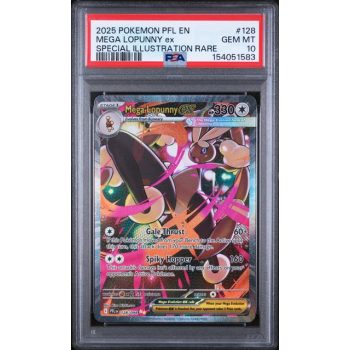 Mega Lopunny EX #128 - Phantasmal Flames 2025 - Special Illustration Rare - PSA 10 GEM MINT - English