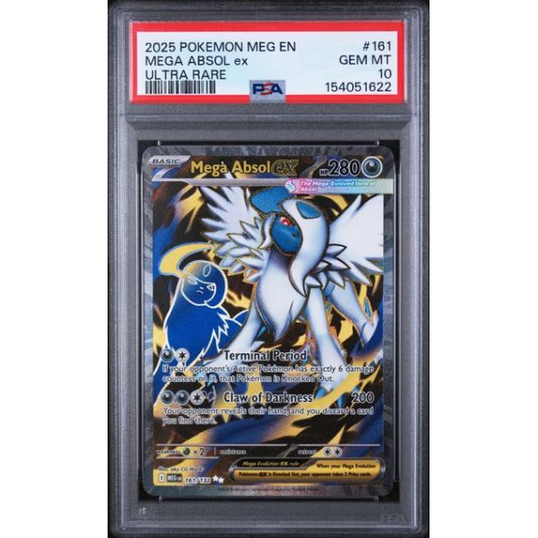 Mega Absol EX #161 - Mega Evolution 2025 - Ultra Rare - PSA 10 GEM MINT - English