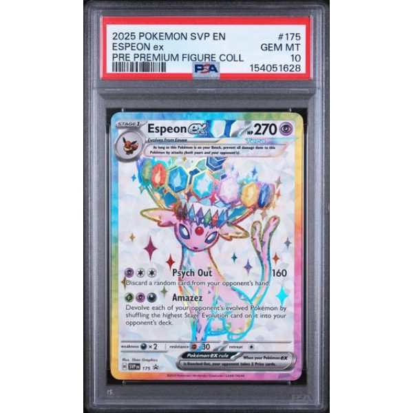 Espeon EX #175 - SV Black Star Promo 2025 - Premium Figure Collection Promo - PSA 10 GEM MINT - English