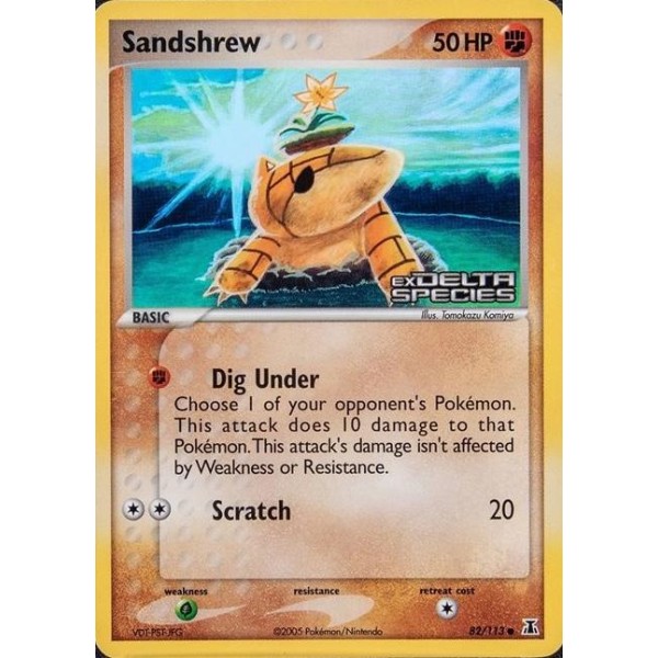 Sandshrew (EX Delta Species 82) (Stamped Holo) English - Near Mint