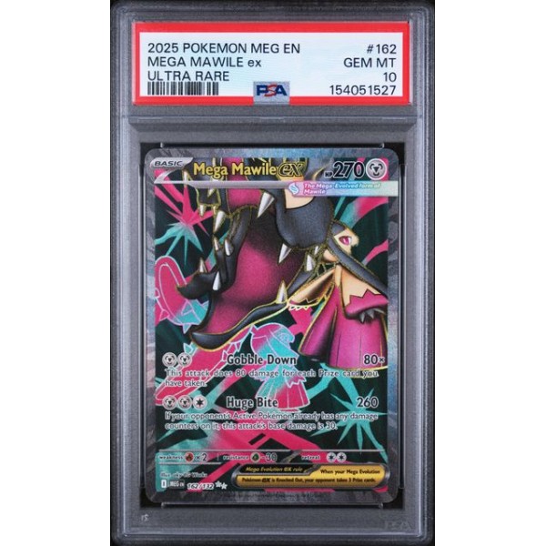 Mawile EX #162 - Mega Evolution 2025 - Ultra Rare - PSA 10 GEM MINT - English