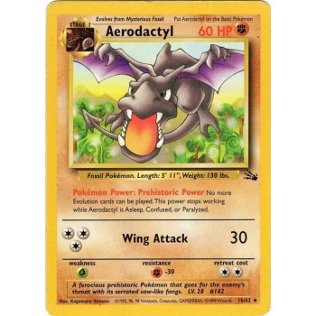 Aerodactyl (Fossil 16/62) (Rare) English - Excellent