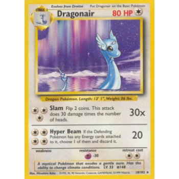 Dragonair (Base Set 18/102) (Rare) English - Excellent