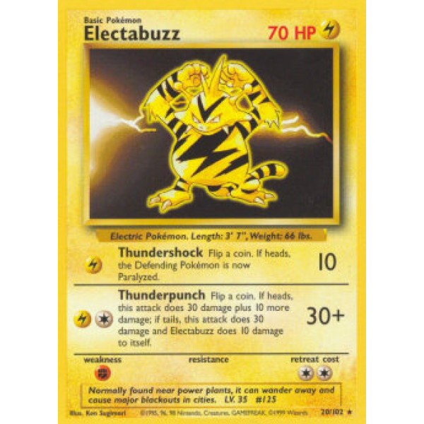 Electabuzz (Base Set 20/102) (Rare) English - Good