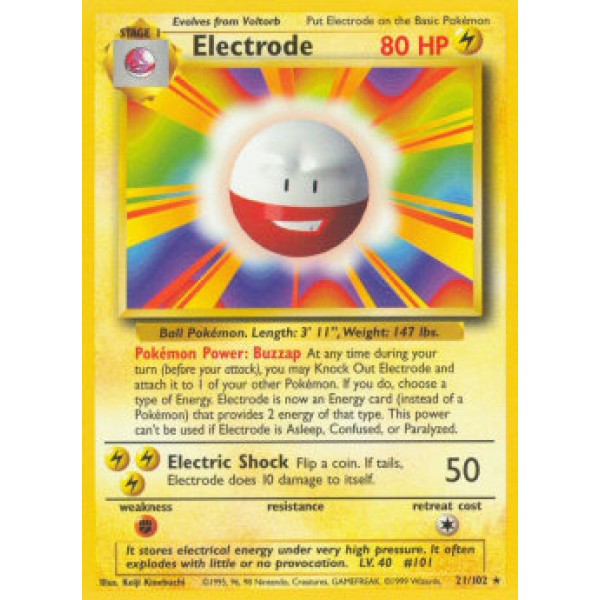 Electrode (Base Set 21/102) (Rare) English - Good