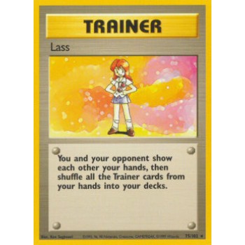 Lass (Base Set 75/102) (Rare) English - Good
