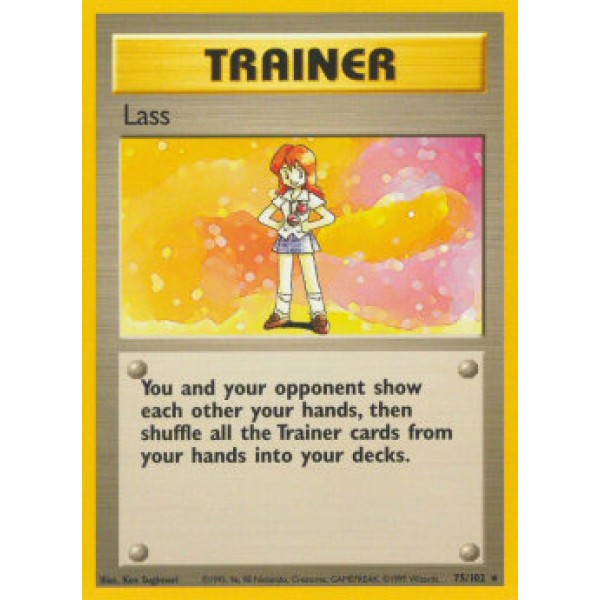 Lass (Base Set 75/102) (Rare) English - Good