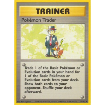 Pokémon Trader (Base Set 77/102) (Rare) English - Excellent