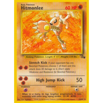 Hitmonlee (Fossil 22/62) (Rare) English - Good