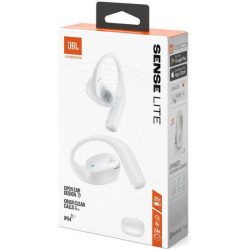 Ασύρματα Ακουστικά JBL Sense Lite True Wireless Open-Ear με Bluetooth 5.4, IP54 & Θήκη Φόρτισης - Λευκό
