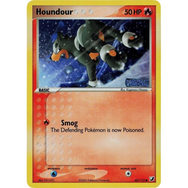 Houndour (EX Unseen Forces 60) (Stamped Holo) English - Excellent