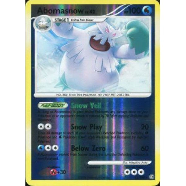 Abomasnow Lv.42 (Stormfront 12/100) (Reverse Holo) English - Near Mint