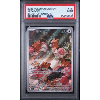 Spearow #151 - Mega Evolution 2025 - Illustration Rare - PSA 9 MINT - English