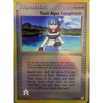 Team Aqua Conspirator (EX Team Magma vs Team Aqua 77) (Reverse Holo) English - Excellent