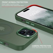 Θήκη Σιλικόνης Orso MagCase Focus MagSafe iPhone 15 - Frosted Green