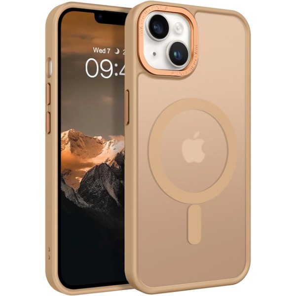 Θήκη Σιλικόνης Orso MagCase Focus MagSafe iPhone 15 - Frosted Brown