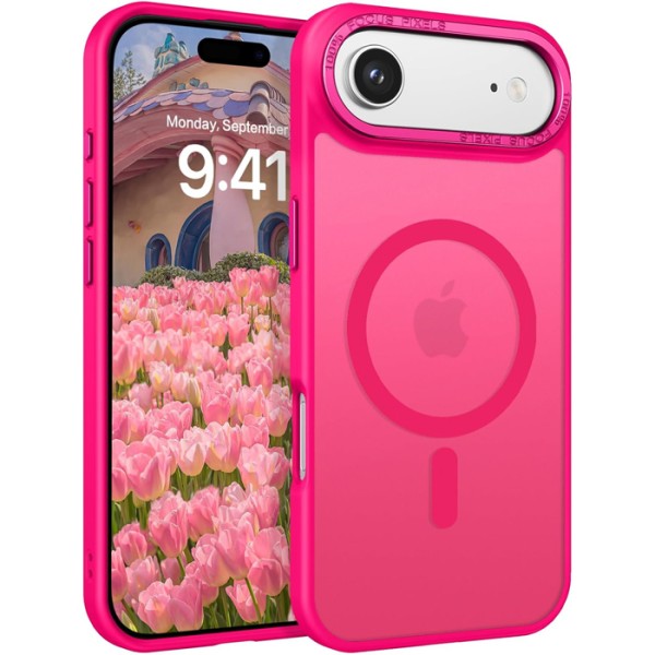 Θήκη Σιλικόνης Orso MagCase Focus με Magsafe για iPhone Air- Frosted Hot Pink