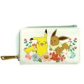 Πορτοφόλι Zip Loungefly: Pokémon - Pikachu & Eevee Floral