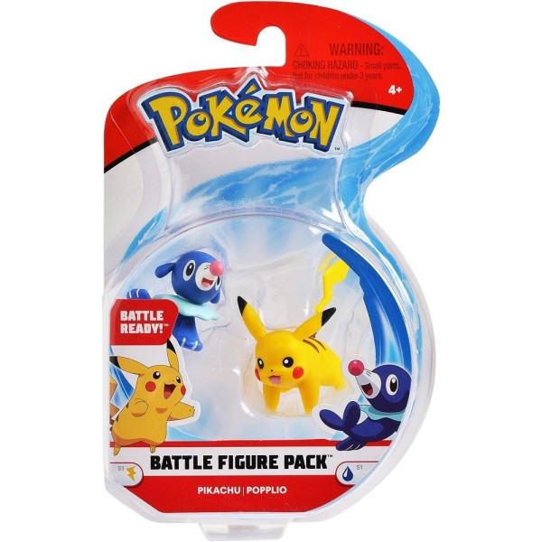 Pokémon Battle Figure Set – Pikachu & Popplio 2-Pack