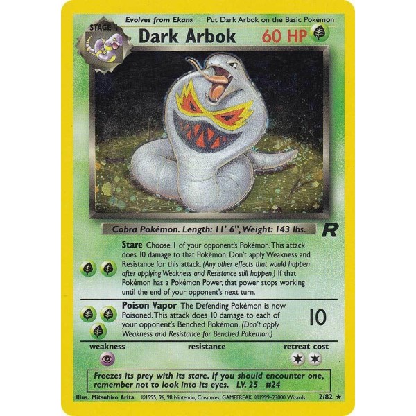 Dark Arbok (Team Rocket 2/82) (Holo Rare ) English - Near Mint