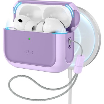 Θήκη Σιλικόνης ESR Orbit Halolock Magsafe για Apple AirPods Pro 3 - Lavender