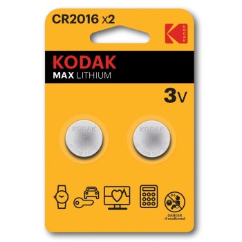 Αλκαλικές Μπαταρίες KODAK CR2016 2 τμχ