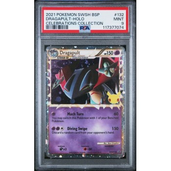 Dragapult – Celebrations Promo – English 2021 – SWSH132 – PSA MINT 9 – Pokémon Graded Card