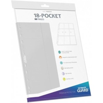 Ultimate Guard 18-Pocket QuadRow Pages Side-Loading (10) - White