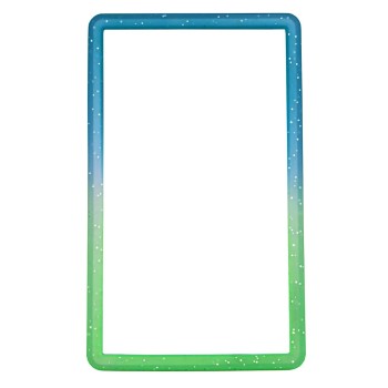 Bumper Protector TPU Σιλικόνης Για PSA Slabs – Green - Blue Glitter Transparent Gradient 