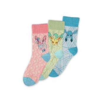 Σετ Καλτσών Pokémon – Eevee Evolutions (3 Σχεδίων )   - No 39-42