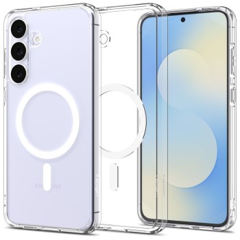  Θήκη Σιλικόνης Spigen Ultra Hybrid Mag Με Magsafe Back Cover με Magsafe Για Samsung Galaxy S25 FE - Clear White