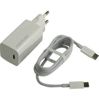 Φορτιστής Xiaomi Fast Charge 65W με Θύρα USB-C και καλώδιο USB-C - White