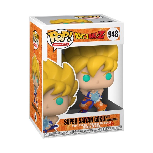 Funko Pop! Animation: Dragon Ball Z - Super Saiyan Goku With Kamehameha #948