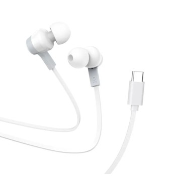 Ακουστικά Ενσύρματα Handsfree Hoco M86 In-ear Type-C - White
