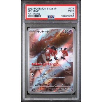 Mr. Mime #179 – Pokémon 151 (SV2a) 2023 – Art Rare – PSA 9 MINT – Japanese