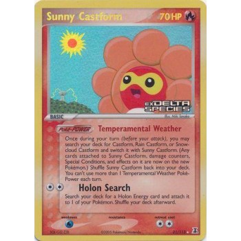 Sunny Castform (EX Delta Species 31 stamped ) (Holo) English - Excellent