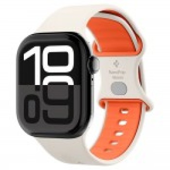 Λουράκι Σιλικόνης Spigen Nano Pop για Apple Watch 44/45/46/49mm - Orange Beige