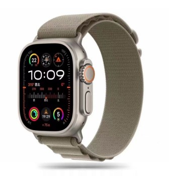 Λουράκι Υφασμάτινο Tech-Protect Nylon Pro για Apple  Watch 44/45/46/49mm - Titanium / Olive