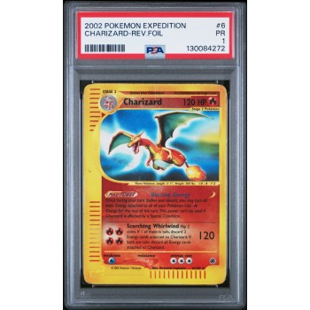 Charizard Expedition - Rev.Foil - English 2002 -  #6 - PSA PR 1 - Pokemon Graded Card