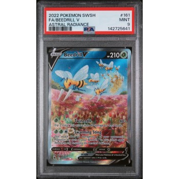 Beedrill V FA 2022 Pokemon Sword & Shield - Astral Radiance #161/189 PSA MT 9 - Graded Card