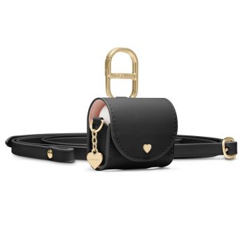 Θήκη Spigen CYRILL Mini Bag από Vegan Δέρμα με Λουράκι για Apple AirPods 4 / 5 - Μαύρο