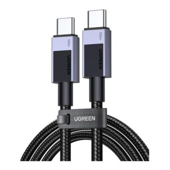 Καλώδιο Γρήγορης Φόρτισης Ugreen USB-C to USB-C Cable 100W Power Delivery USB 2.0 1m – Μαύρο