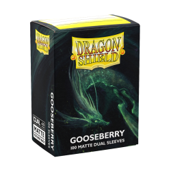 Dragon Shield Standard Size Matte Dual Gooseberry Sleeves - Green