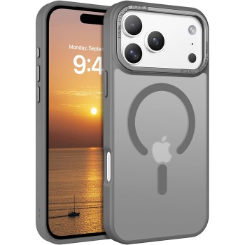 Θήκη Σιλικόνης Orso MagCase Focus με MagSafe για iPhone 17 Pro Max - Frosted Grey