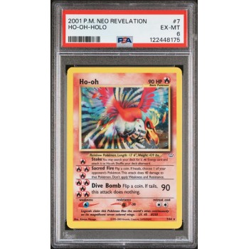 Ho-oh - Holo - Neo Revelation - English 2001 -  #007/064 - EX-MT 6 - Pokemon Graded Card