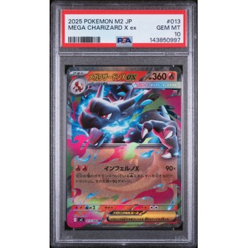Mega Charizard X ex - Inferno X - Japanese 2025 - #013/080 - PSA GEM MINT 10 - Pokemon Graded Card